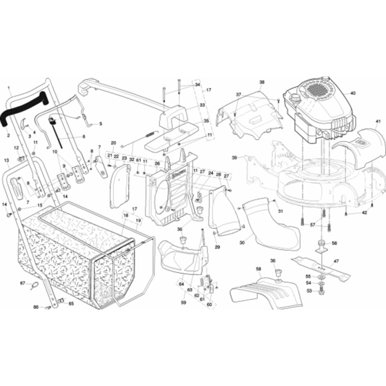 Frame & Engine Assembly for R145