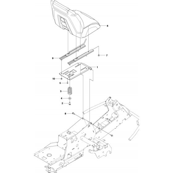 Seat Assembly for Husqvarna R332T