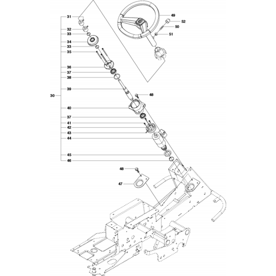 Steering Assembly for R418 Ts