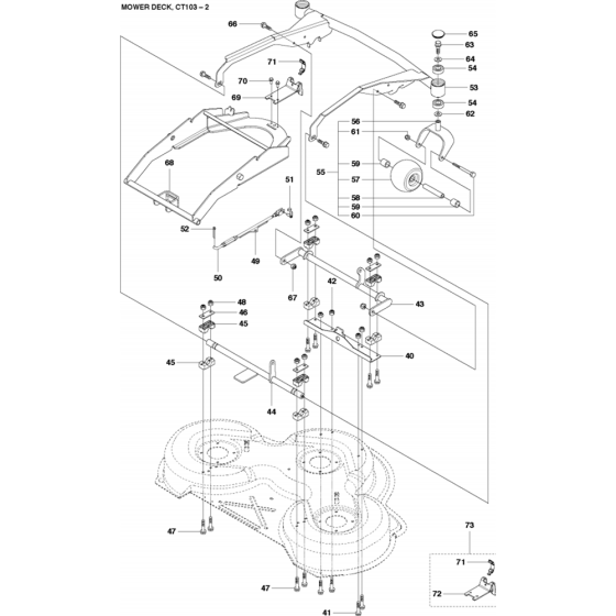 103cm Cutting Deck Assembly
