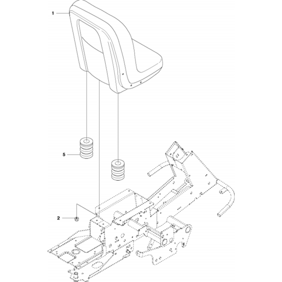 Seat Assembly for Husqvarna R418