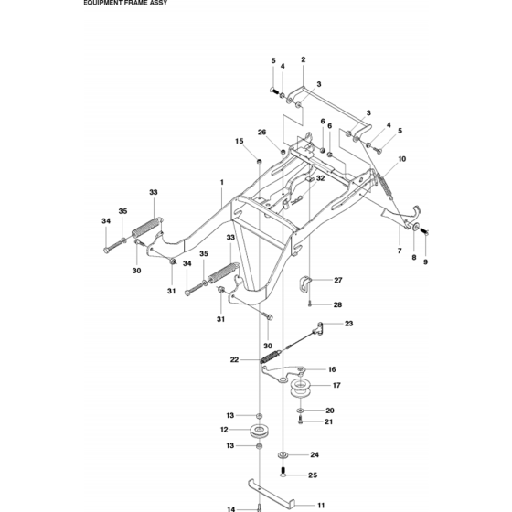 Frame Assembly for Husqvarna R418
