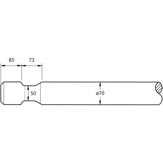 Breaker Chisel 730mm for Volvo HB440 Rig Mounted Hydraulic Pecker