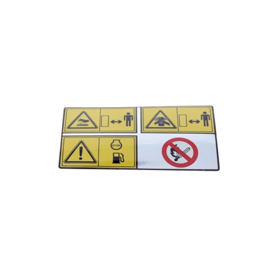 Caution Label for Robin EH12, EH17 Engine - OEM No. 073-20044-50
