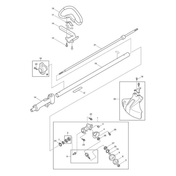 Makita RBC281 Assembly