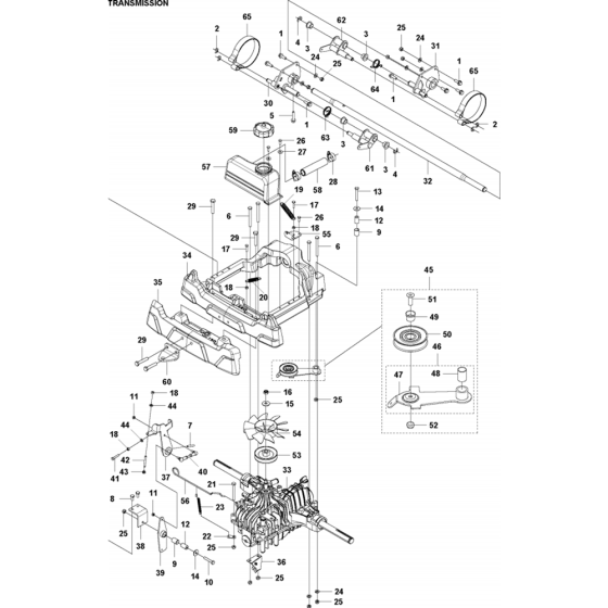 Transmission Assembly for RC 318T