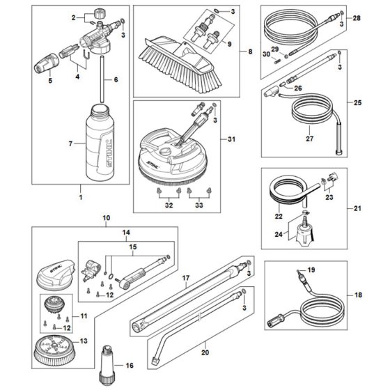Stihl RE 100 PLUS Accessories