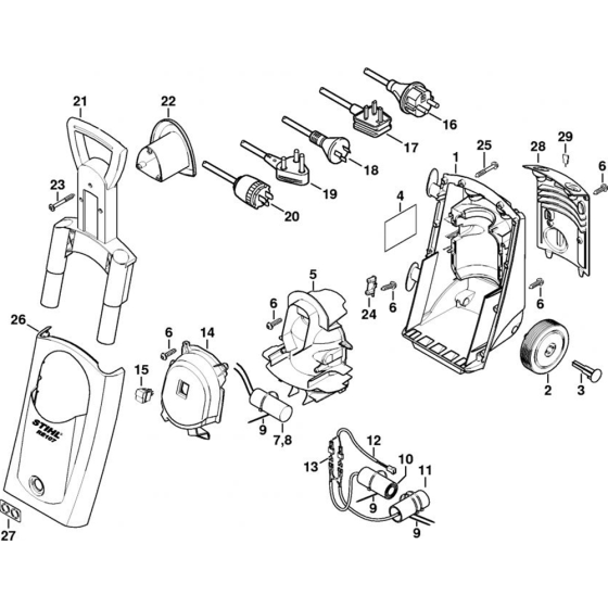 Chassis for Stihl RE 107