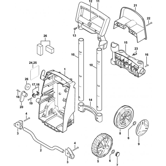 Chassis for Stihl RE 108