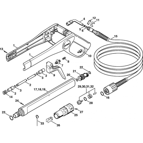 Spray Lance for Stihl Pressure Washers