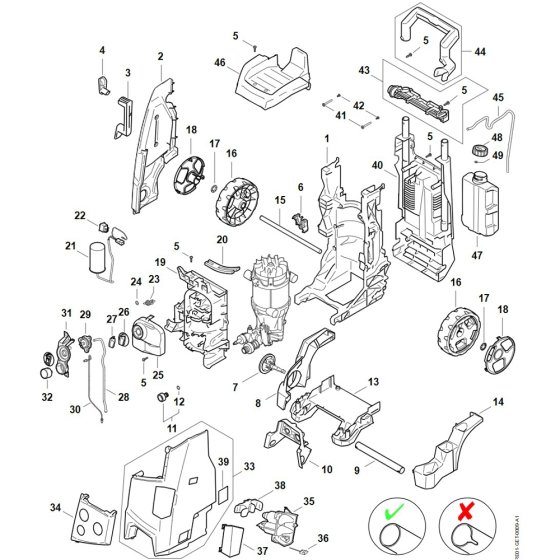 Chassis & Shroud for Stihl RE 150