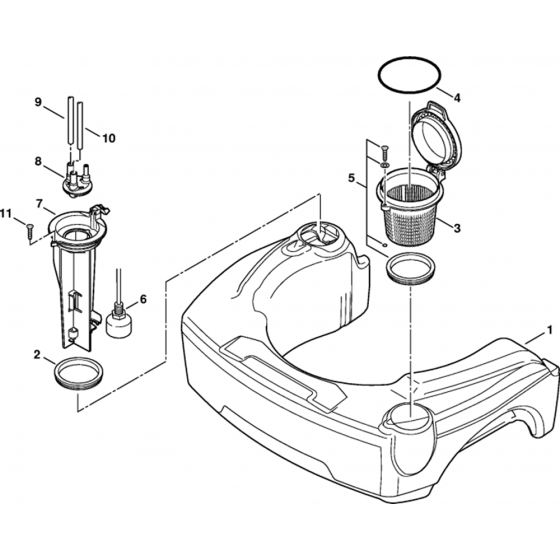 Fuel Tank Assembly for Stihl