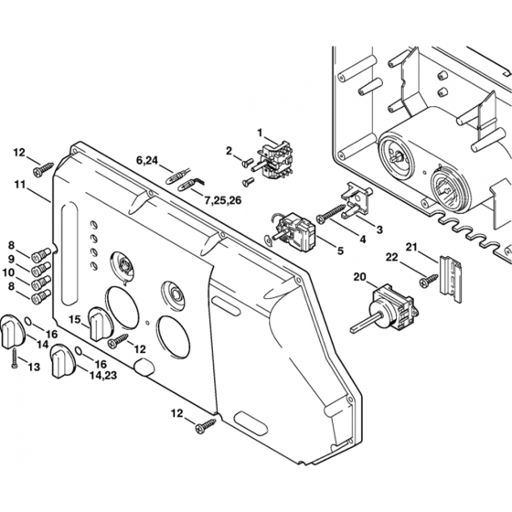 Instrument Panel for Stihl RE840W