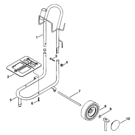 Chassis Assembly for Stihl RE 900 KM