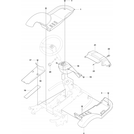 Cover Assembly for Husqvarna