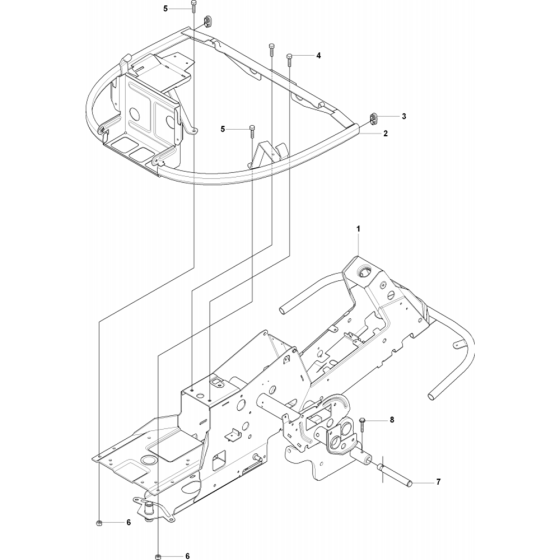 Chassis/Frame for Husqvarna 155