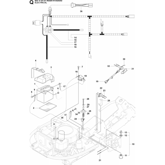 Electrical Assembly for Husqvarna