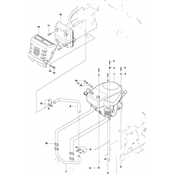 Engine Assembly for Husqvarna