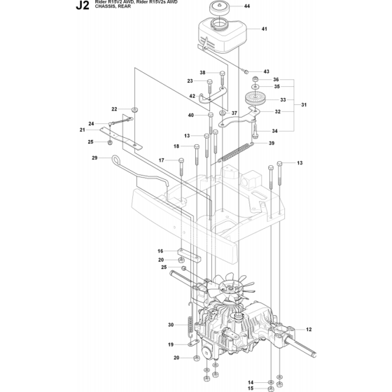 Transmission Assembly for Husqvarna