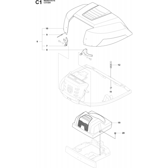 Hood Assembly for Husqvarna 175