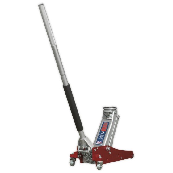 Trolley Jack 1.5tonne Aluminium/Steel Rocket Lift Sealey Part No. RJAS1500