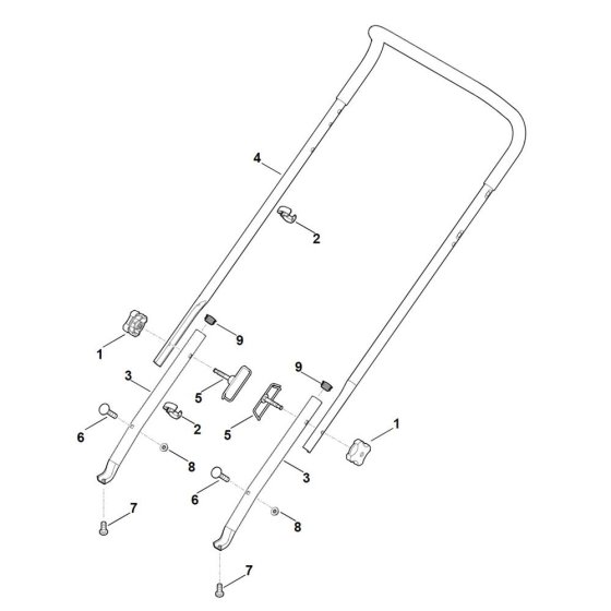 Handle Assembly for Stihl RL 540.0