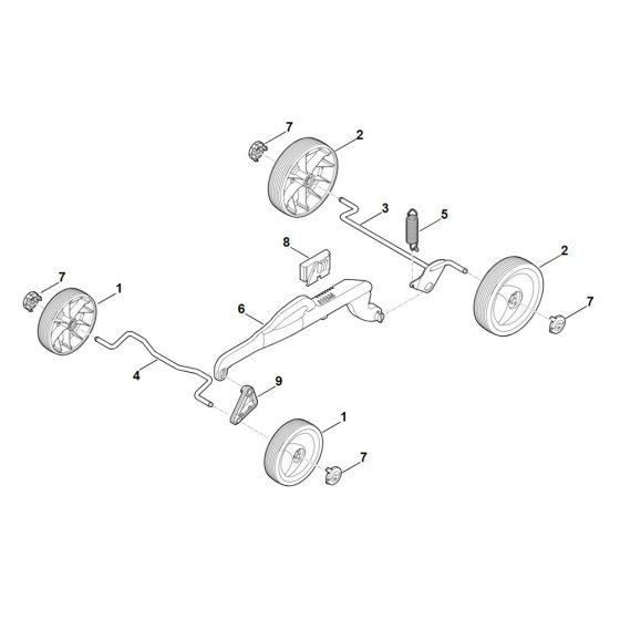 Chassis for Stihl RMA 239.1 C