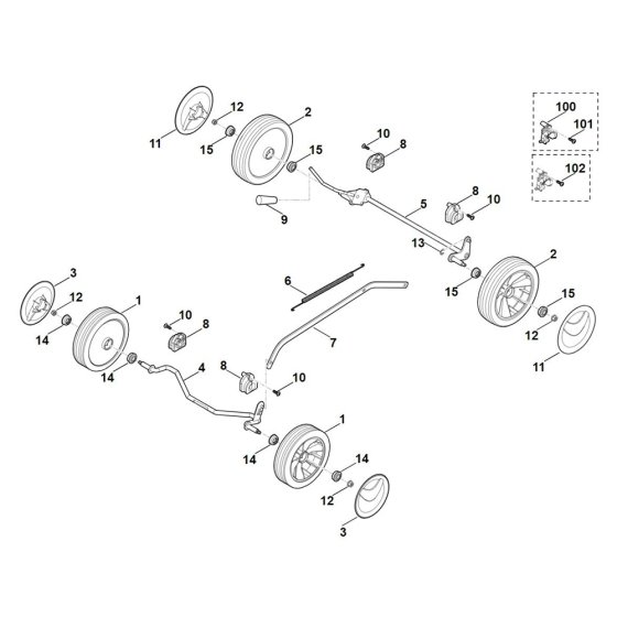 Chassis for Stihl RM 253.0