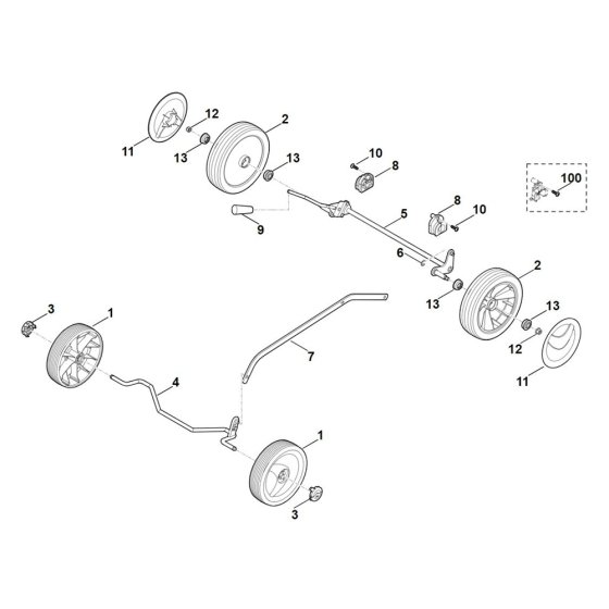 Chassis for Stihl RMA 253.0