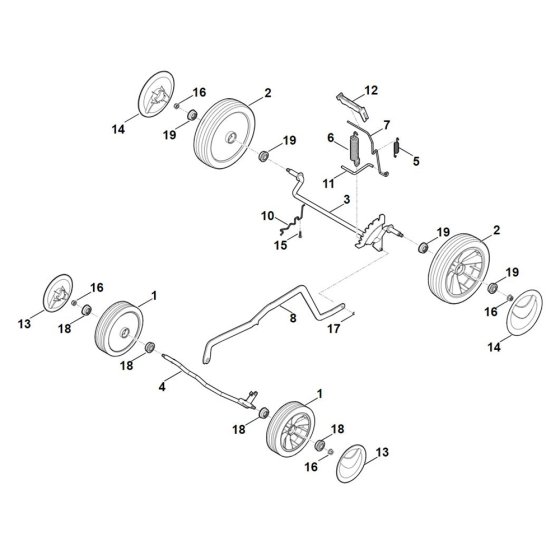Chassis for Stihl RM 443.0
