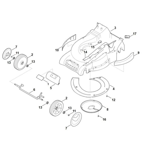 Front Axle Housing for Stihl