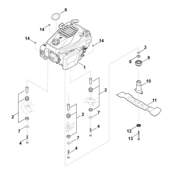 Engine and Blade for Stihl