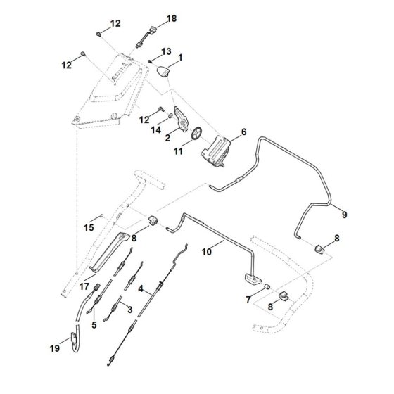 Handle Upper Part for Stihl Mower