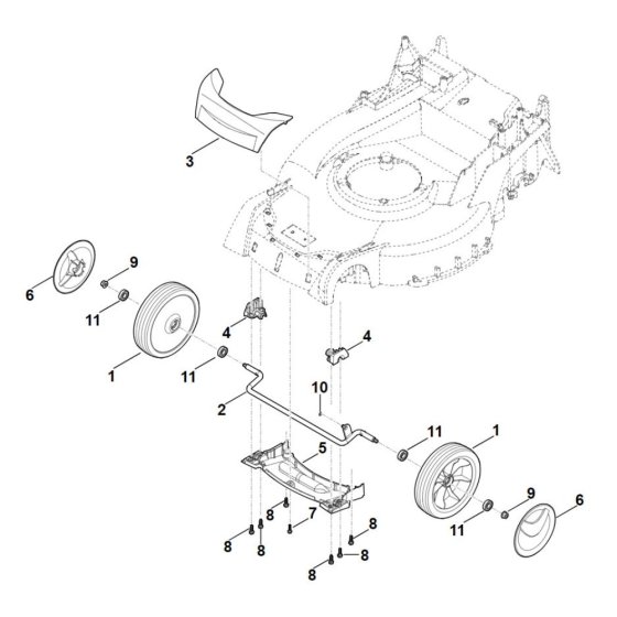 Front Axle Cover for Stihl