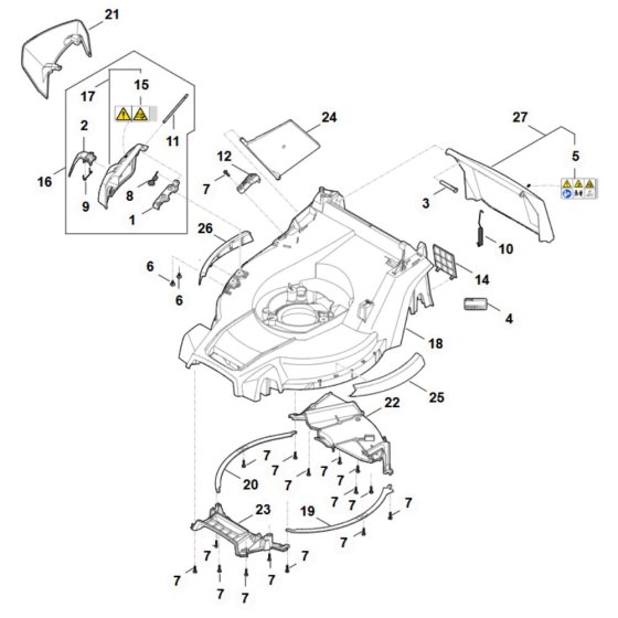 Housing Assembly for Stihl RM 443.3 T