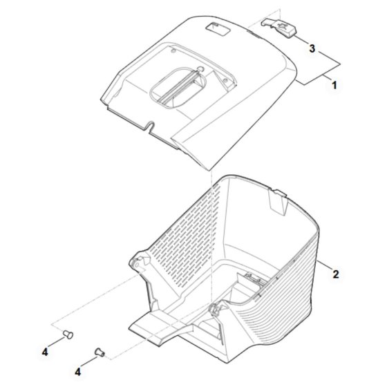 Grass Catcher Bag for Stihl RM 443.3 V