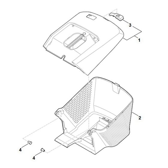 Grass Catcher Bag for Stihl RM 448.3 T