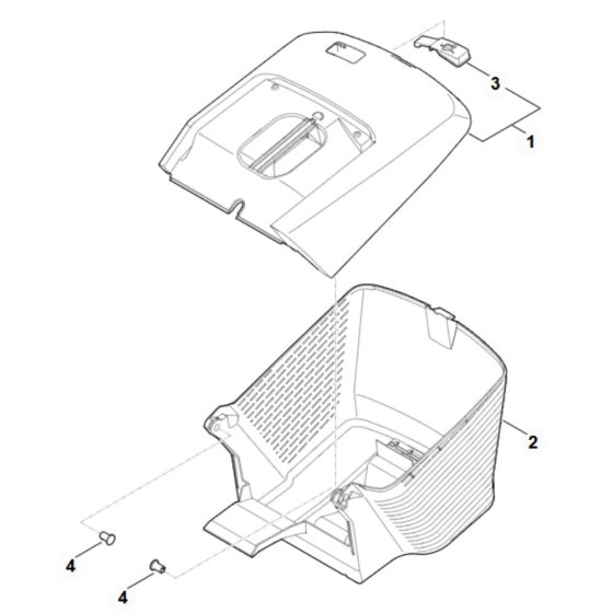 Grass Catcher Bag for Stihl RM 453.3 T