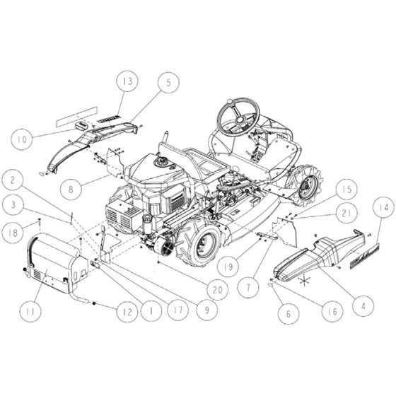 Frame Assembly for OREC RM88 Mower