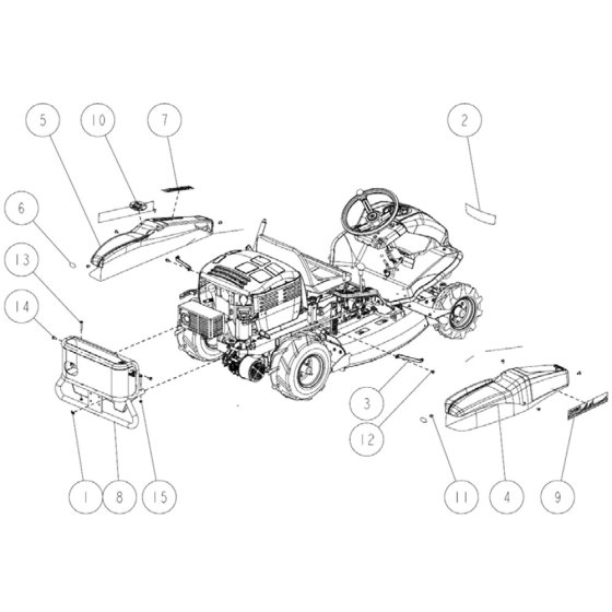 Frame Assembly for OREC RM97 Mower