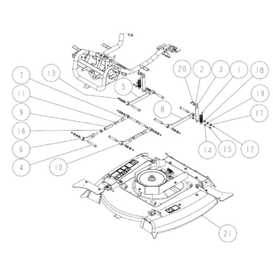 Frame Assembly -7 for OREC RM97 Mower