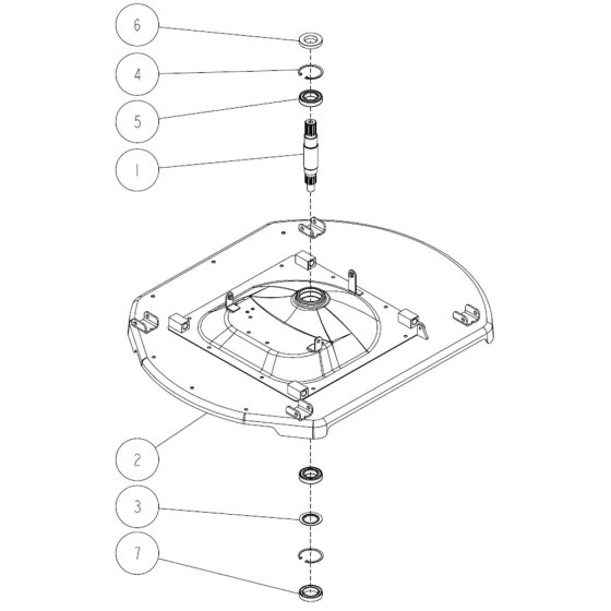 Cutting Assembly -5 for OREC RM97 Mower
