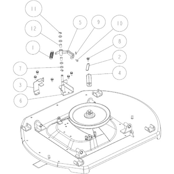 Cutting Assembly -3 for OREC RM980F Mower