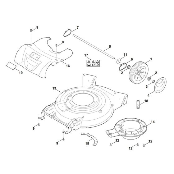 Rear Axle Housing for Stihl