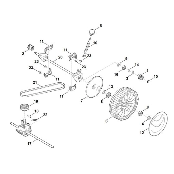 Front Axle & Gear Box for Stihl