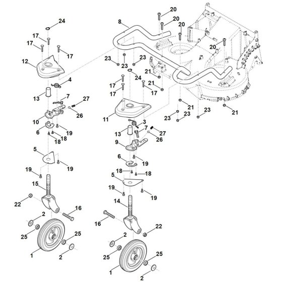 Height Adjustment & Wheel