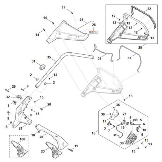 Handle Assembly for Stihl