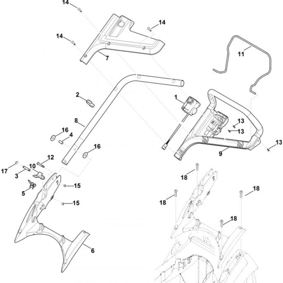 Handle for Stihl RMA 339.0 C