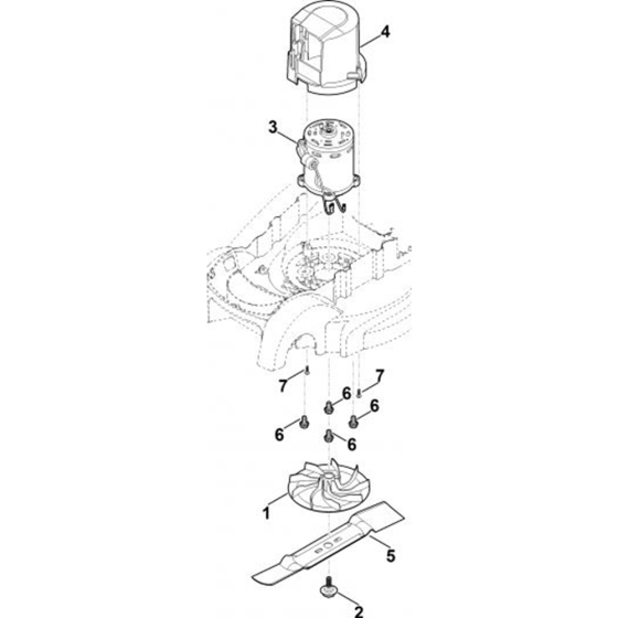Engine and Blade for Stihl RMA 339.0 C