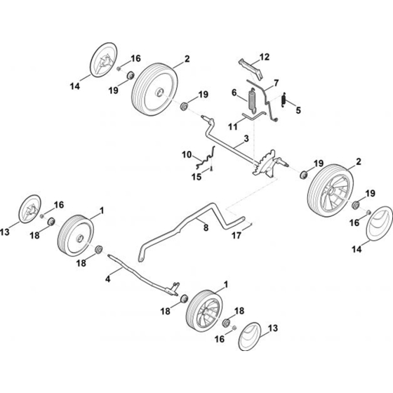 Chassis for Stihl RMA 443.0